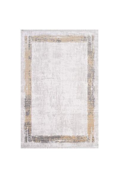 GÜMÜŞSUYU Black&brown 11298 - Sarı Halı