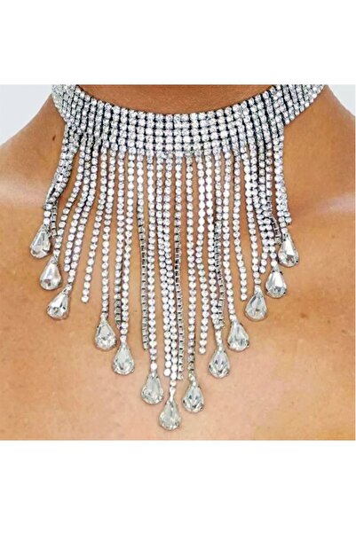 VS ACCESSORY Luxury Tassel Choker Necklace