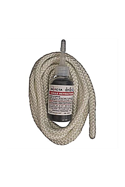 Invıcta Ithal Kaliteli 5 mm'lik Fitil + Yapıştırıcı Set Şömine Soba