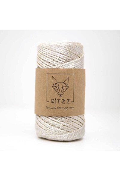 Ritzz Snur Floş Macrame / 2 Mm / Crem deschis