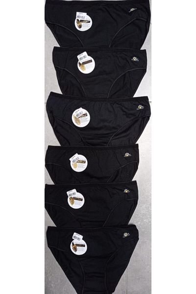 Papatya Γυναικεία Μαύρα 6 Πακέτα Lycra Modal κιλότα 1850-s