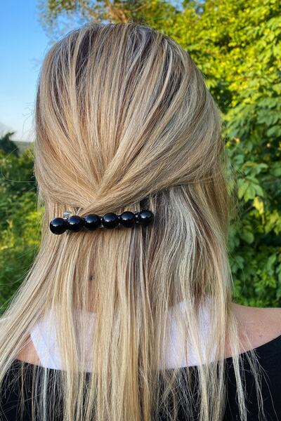 Classy Automatska kopča za kosu Black Pearl