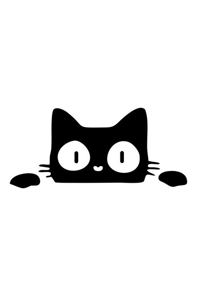 esticker 25 X 11 Cm Cat Luggage-Viewing Cat Sticker Car Sticker Window Sticke...