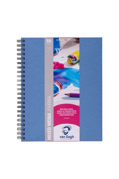 Van Gogh Mixed Media Journal Caiet cu spirală cu copertă rigidă 160g 50 coli A4
