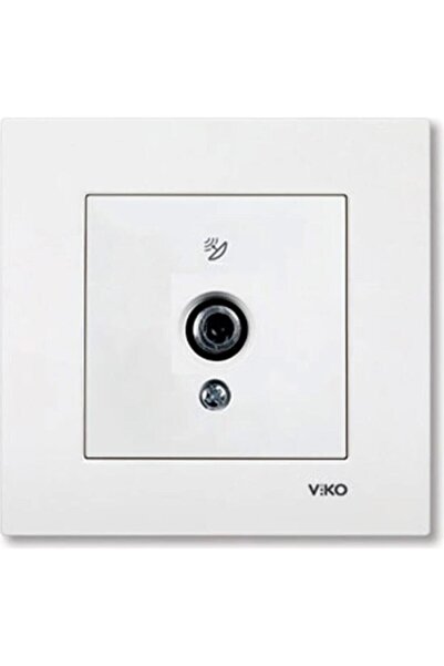 VİKO Viko Karre Uydu Prizi F Konnektörlü Sonlu - Beyaz