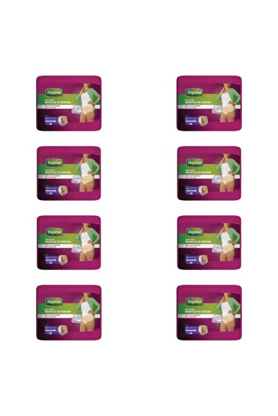 Depend سراويل داخلية ماصة مقاس كبير للنساء 30 قطعة 8 قطع