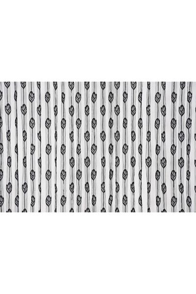 AKÇA TEKSTİL Sycamore Model Black Color 285 x 200 cm