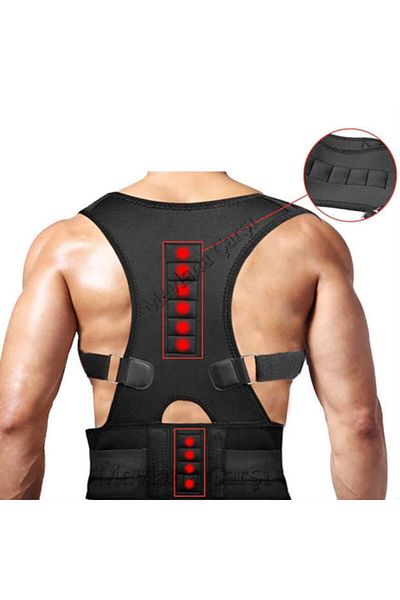 Türkmedical Magnetic Upright Corset - Back Corset, Upright Standing Bracket and Anti Humpback