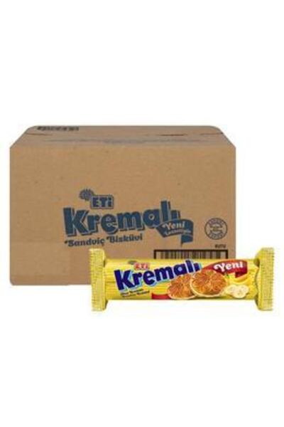 Eti 77 غرام. × 24 قطعة بسكويت ساندويتش كريمي موز