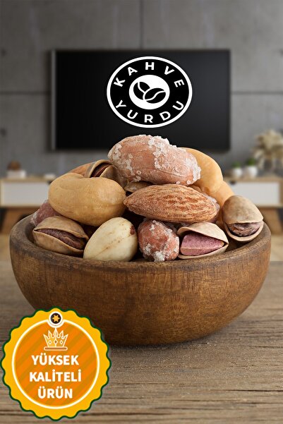 kahveyurdu Karışık Çerez Lüx Premium Kuruyemiş Badem,kaju,tuzlu Fıstık,fındık,antep Fıstığı 225 gram