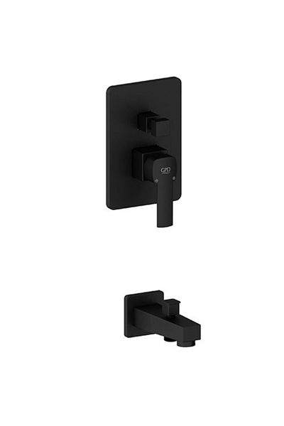 GPD Pedra Fully Concealed Bathroom Faucet Black