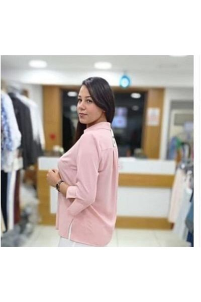 HaiModa Women's Blouse Plus Size Pink