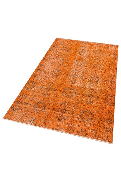 Sempati halı Gerçek El Dokuma Eskitme Vintage Halı 117 X 205 Cm F1309