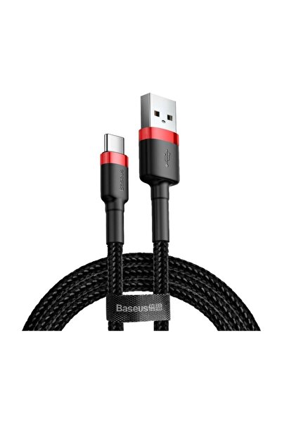 Baseus Cafule Type-c Şarj ve Data Kablo 3mt Kırmızı-siyah Catklf-u91