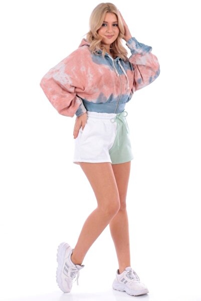 Kübra Tekstil Kadın İki Renkli Şort