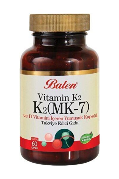Balen Vitamin K2 D Vitamini K2 Mk7 450 Mg 60 Kapsül