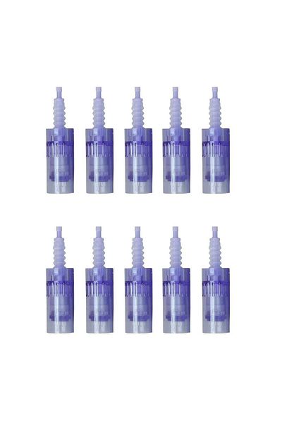 Seba 10 Pieces 42 Pin A6 Dermapen Needle Original Dermapen Needle Cartridge with Blue Socket8436001987538