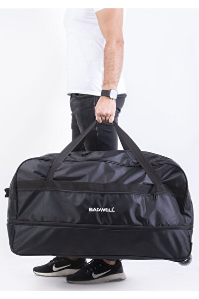 BAGWELL Unisex Kabin Boy Çekçek Mekanizmalı 3 Tekerli Seyahat Valizi (EVDE YER KAPLAMAZ)55x30x30 Cm
