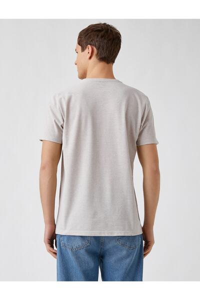 Koton Slim Fit College με στάμπα T-shirt