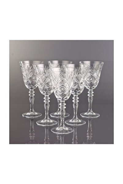 KristalGalerisi 6’lı Ayaklı Bardak Takımı - Göz Dekor