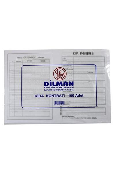 Dilman Marka: Dilman Kira Kontratı 100 Lü Kategori: Resmi & Ticari Evraklar
