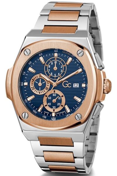 GC GCY99002G7MF Rose Gold Metalik Gri Erkek Kol Saati