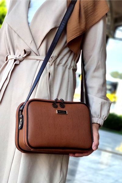 MEGA ÇANTA Dámská taška Crossbody Tan