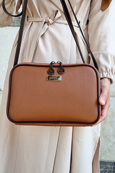 MEGA ÇANTA Dámská taška Crossbody Tan