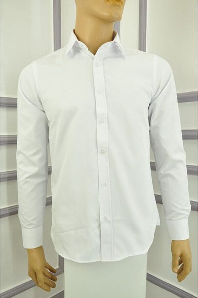 elma abone Cămașă pentru bărbați din satin slim fit