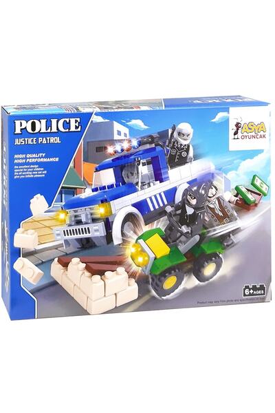 Asya Oyuncak مجموعة شرطة Ant Bricks المكونة من 194 قطعة 0131-23419