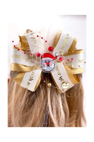 QUEEN AKSESUAR Anul Nou Design de lux La mulți ani Moș Crăciun auriu Adult Co...