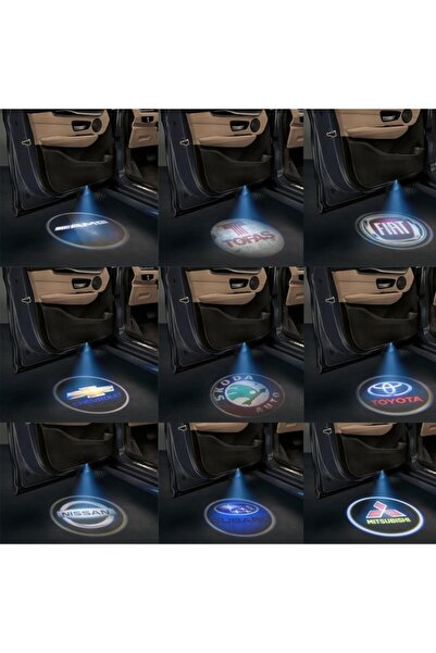 Universal Dacıa Kapı Altı Led Logo 2 Adet Pilli