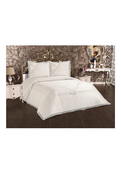 Elif French Laced Bedspread Set Double