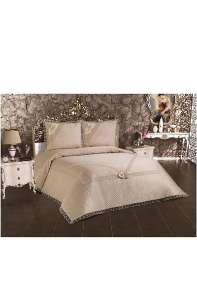 Elif French Laced Bedspread Set Double