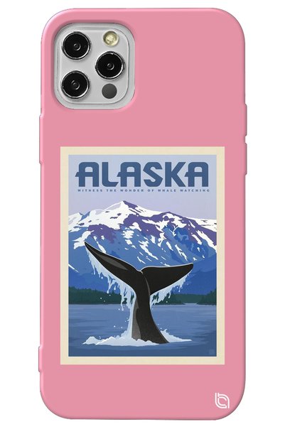 WANNA PROTECT iPhone 13 Pro Pink Color Velvet Patterned Silicone Phone Case