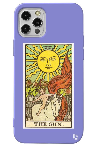 WANNA PROTECT iPhone 13 Pro Lilac Colored the Sun Velvet Patterned Silicone P...