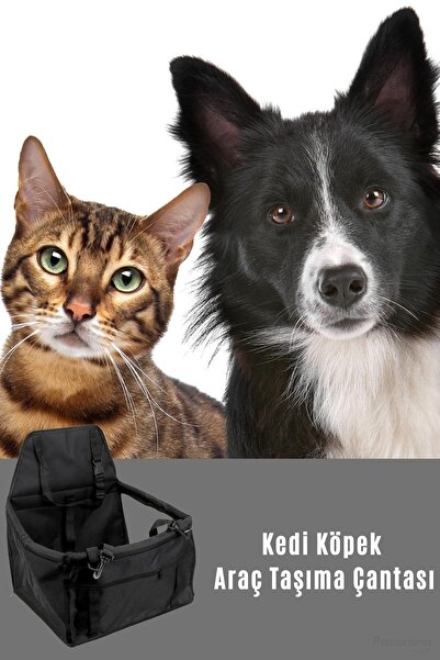 Ankaflex Su Geçirmez Fileli Kedi Köpek Taşıma Çantası Araba Otomobil Için Ask...