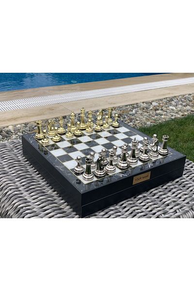 POLO BLUE Luxury Large Chess Set