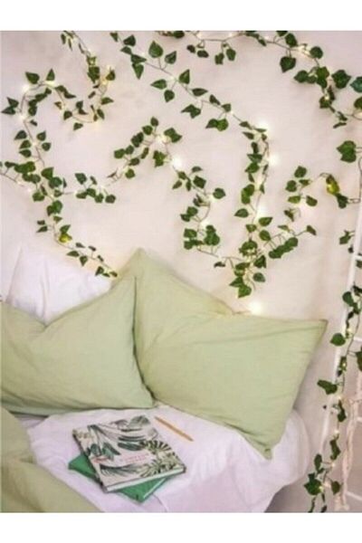 casadilegno Decorative Green Leaf Artificial Ivy And 3 Meters Fairy Led Daylight