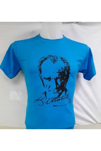 BLUEMOOR Unisex Kids Short Sleeve Ataturk Printed T-shirt