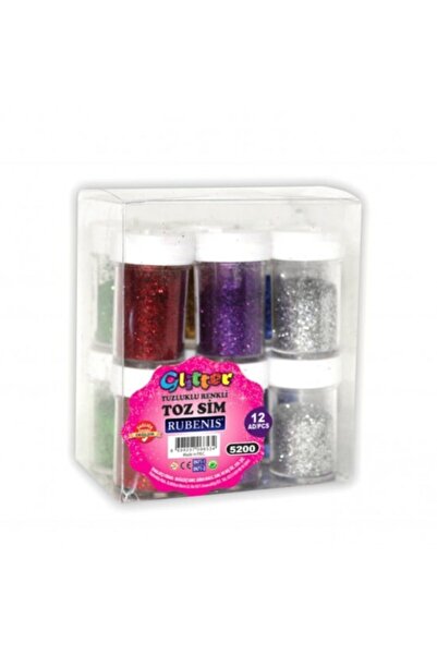 Rubenis Tuzluklu Karışık Renk Toz Sim 12 Adet