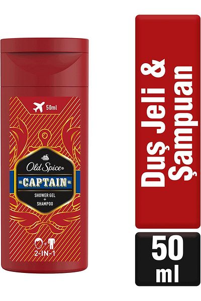 Old Spice Captain 50 Ml Shower Gel and Shampoo Brand