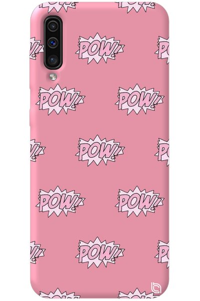 WANNA PROTECT Samsung Galaxy A70 Pink Color Pow Velvet Patterned Silicone Pho...