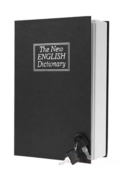 Genel Markalar Kitap Şeklinde Gizli Kasa 18cm Siyah