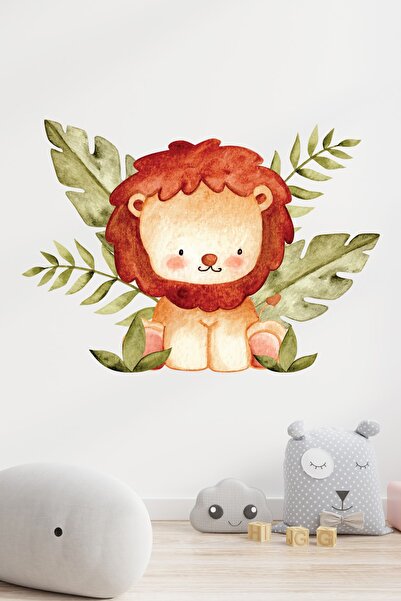 efekt reklam Cute Lion Kids Baby Room Αυτοκόλλητη ταπετσαρία Αξεσουάρ Στολίδι...