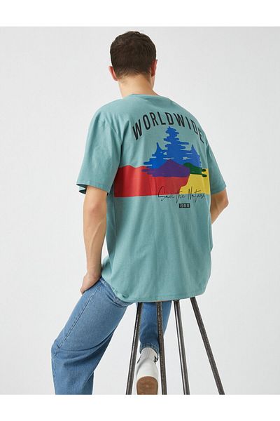 Koton Oversize Back Printed T-Shirt