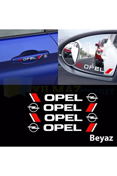 yılmazetic Opel Logo Kapı Kolu Jant Tampon Oto Sticker Yapıştırma 4 Adet (13 ...