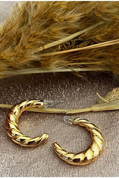 Markiz Takı حلق دائري ذهبي قطر داخلي 2 سم