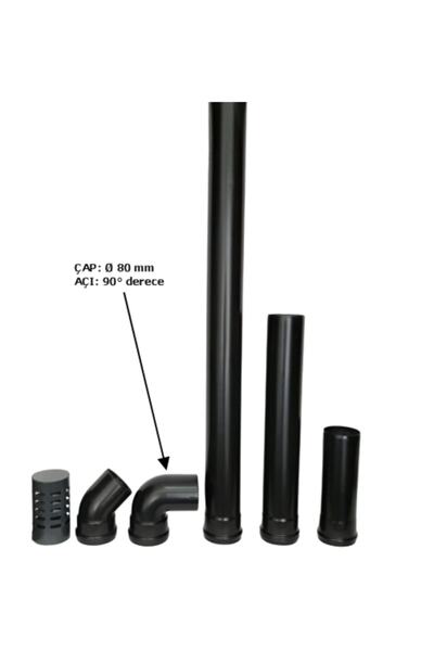 PELET BACA 90° Derece Dirsek (ø 80 Mm)