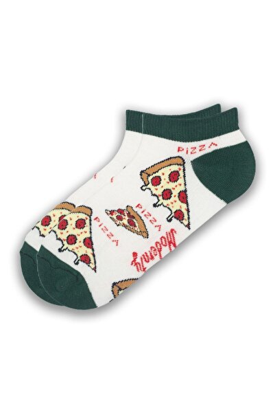 Modernity Colorful Perfumed Fastfood Patterned Set of 4 Unisex Booties Socks